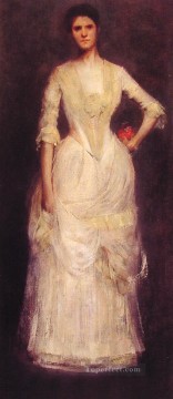Retrato de Ella Emmet Esteticismo tonalista Thomas Dewing Pinturas al óleo